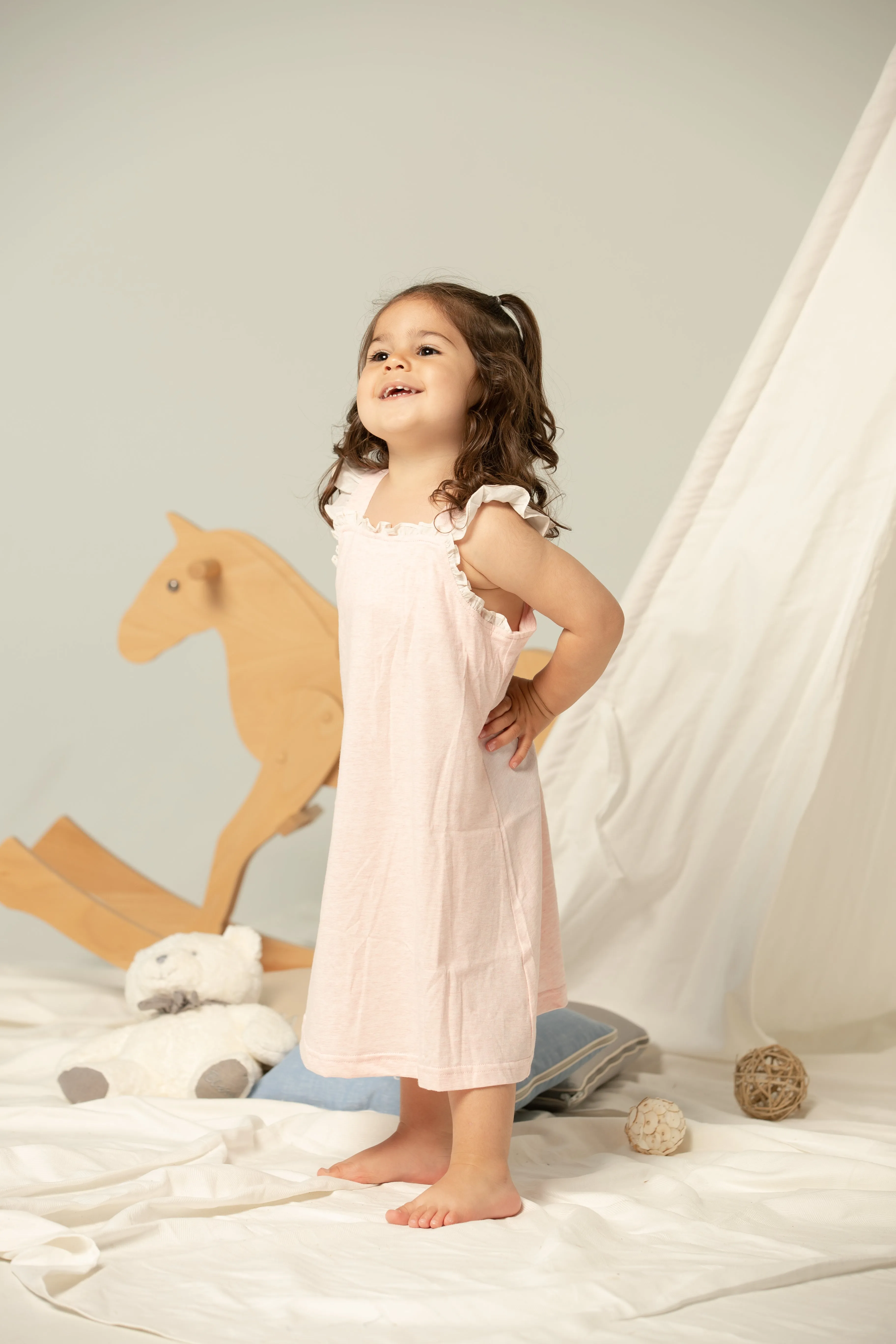 2-Set Bundle for Mom & Daughter: Sleep Gown Set (Ballet Pink)