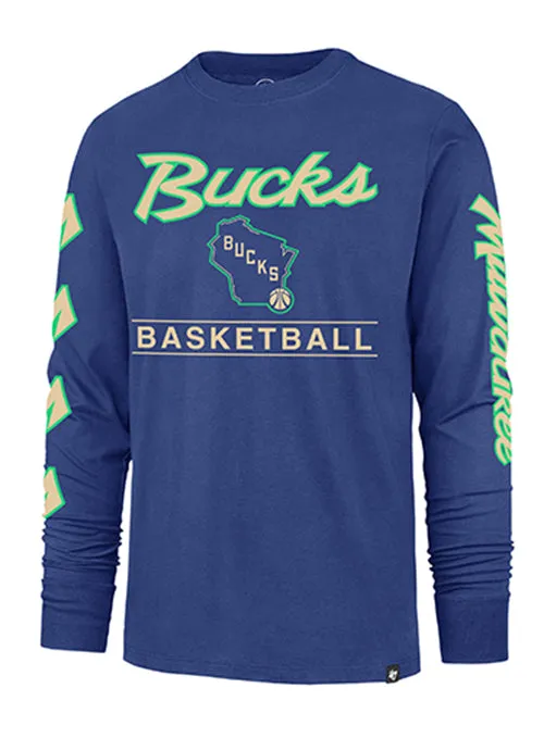 '47 Brand 2023-24 City Edition Triplet Milwaukee Bucks Long Sleeve T-Shirt