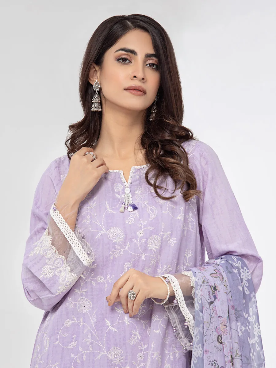 ACE Galleria Bahaar Festive Embroidered Dobby 3Pc Suit A-WU3PML23-22790