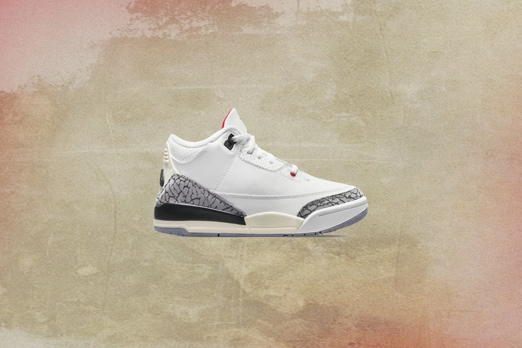 Air Jordan 3 Retro (PS) White Cement Reimagined - Summit White/Fire Red