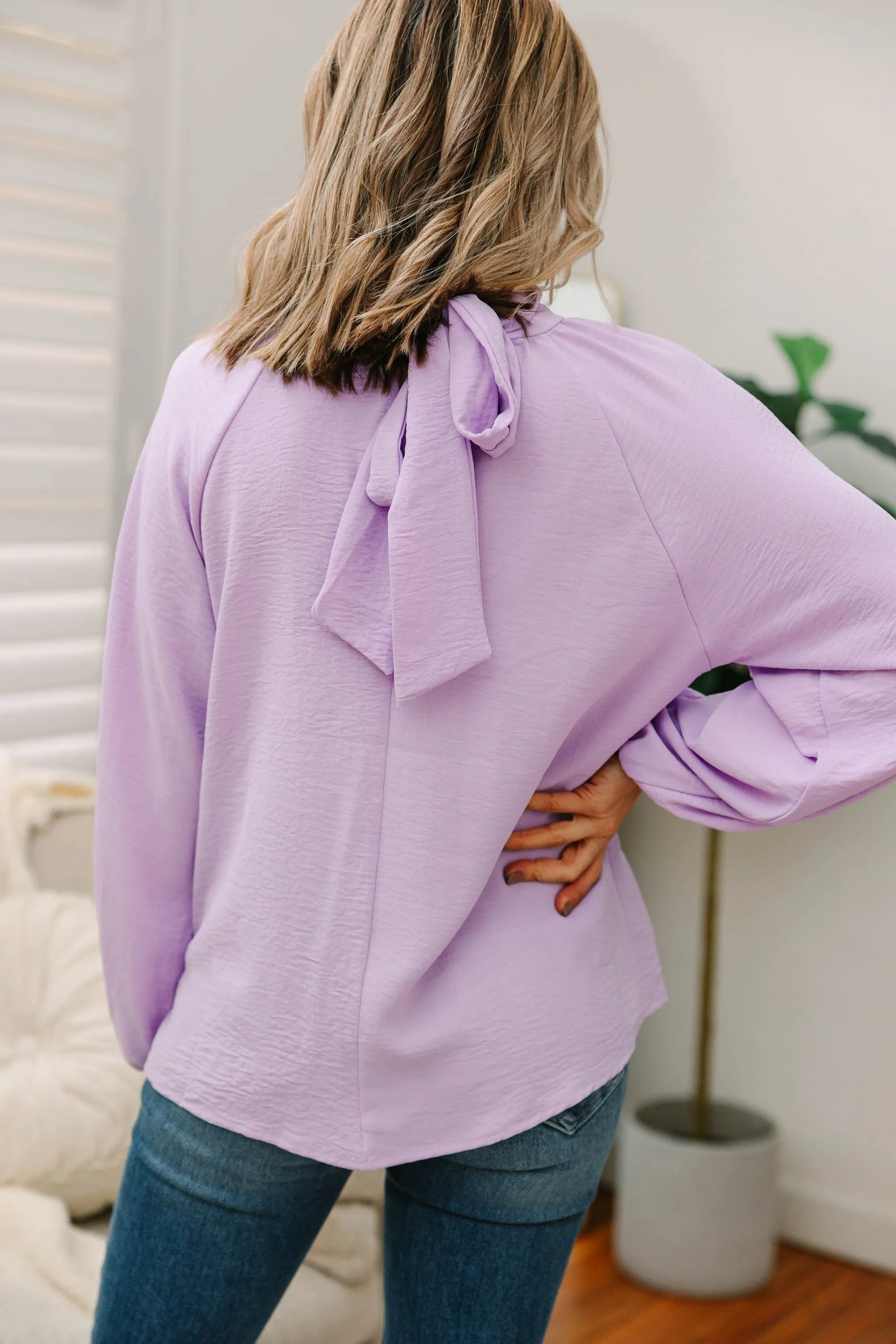 All In Time Lavender Purple Blouse