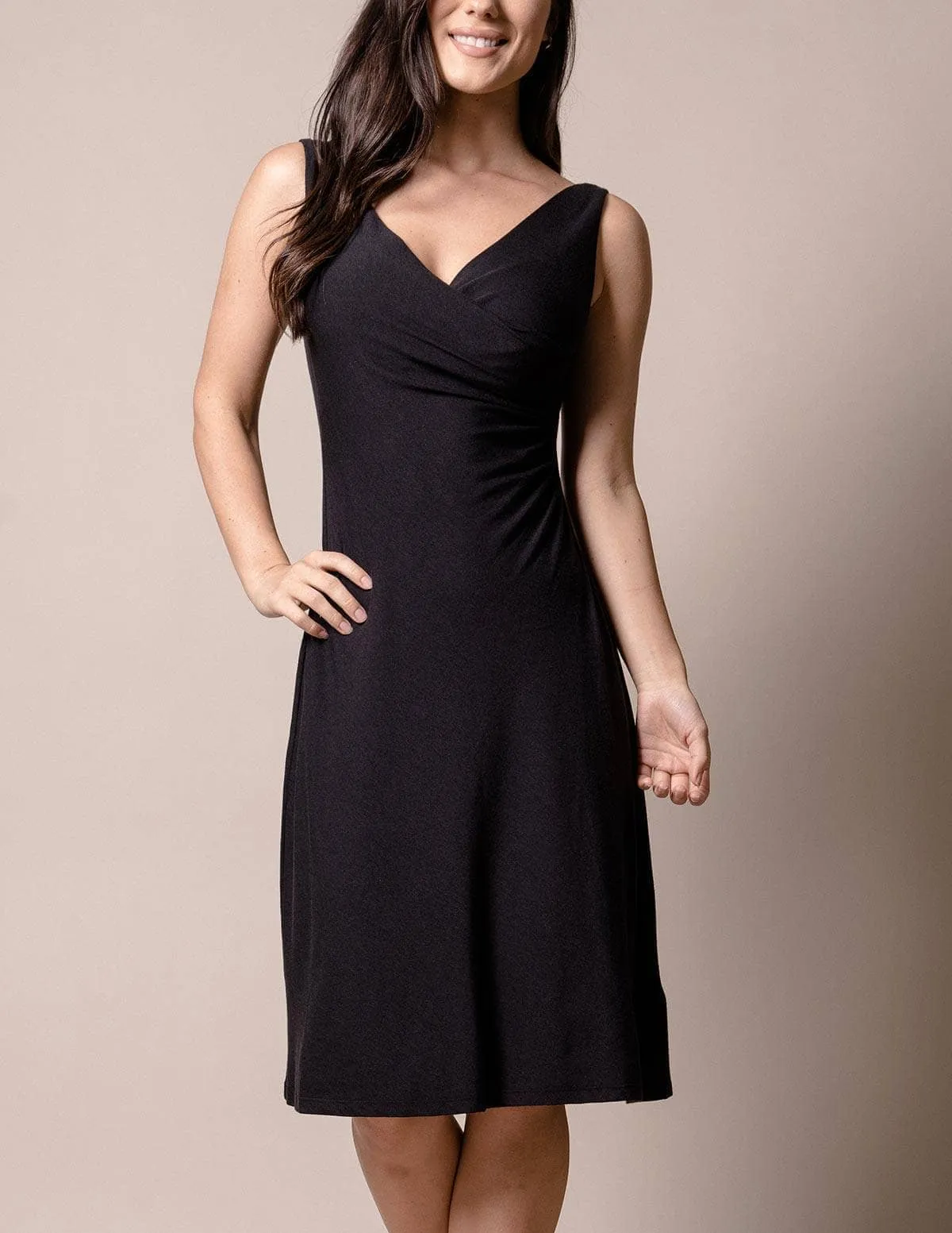 Bamboo Two-Way Black Dress - Large Only