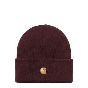 Carhartt WIP Chase Beanie Amarone / Gold