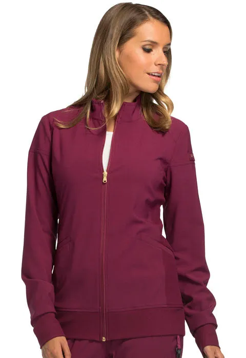 Cherokee iFlex Women's Warm Up Zip Front Scrub Jacket CK303