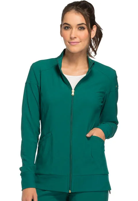 Cherokee iFlex Women's Warm Up Zip Front Scrub Jacket CK303