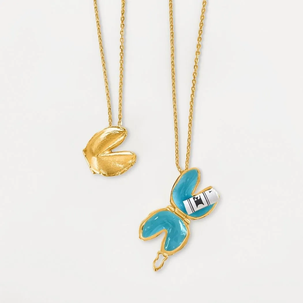 Fortune Cookie Gift Set (Aquamarine) - Gold