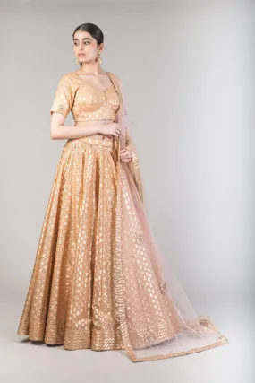 Gold Banarasi Lehenga