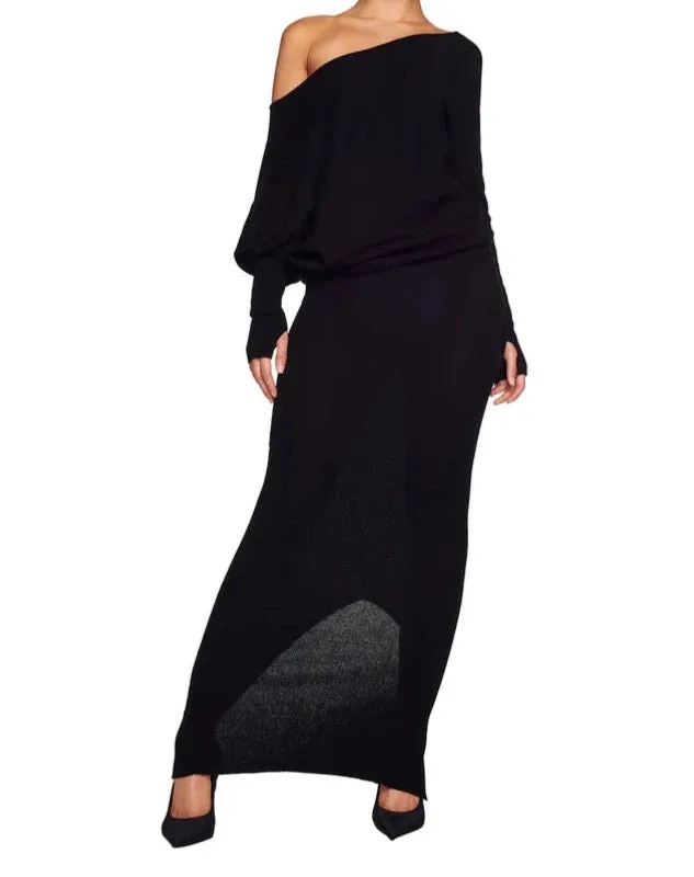 I AM GIA Black Giselle Maxi Dress UK XS