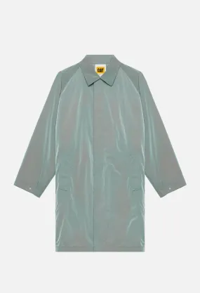 JE X CAT Iridescent Nylon Trench / Grey