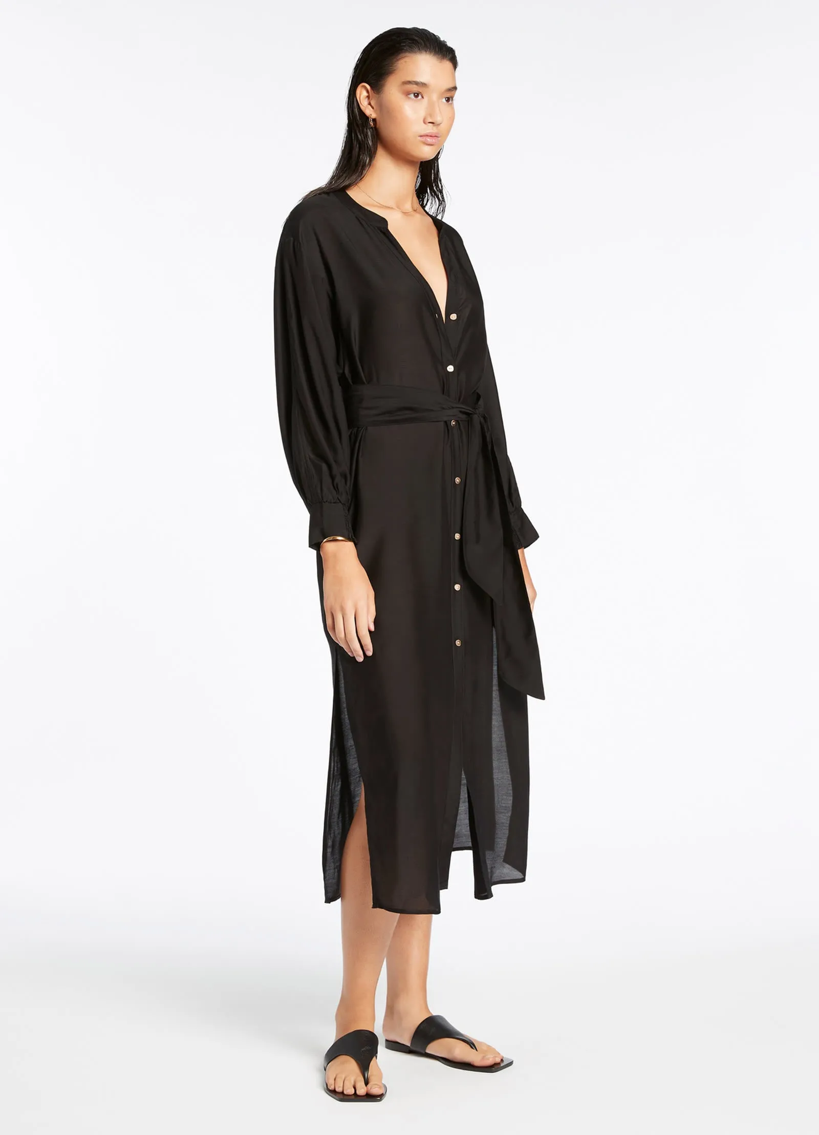 Jetset Shirt Dress - Black