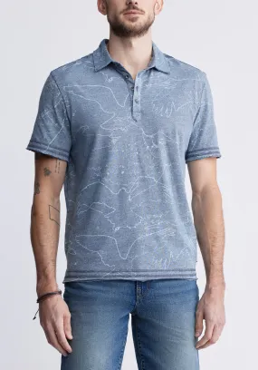 Komodo Men's Short Sleeve Polo in Mirage Blue - BM24248