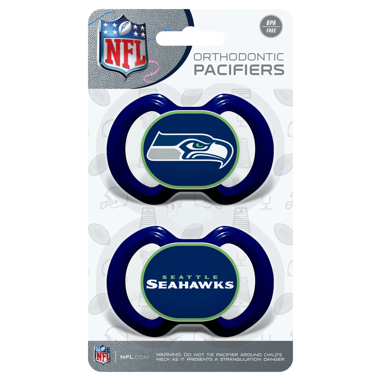 Master Pieces Seattle Seahawks 2 pack Binkie Set