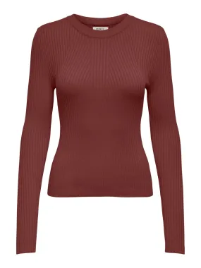 Meddi LS Rib O-Neck Knit Pullover