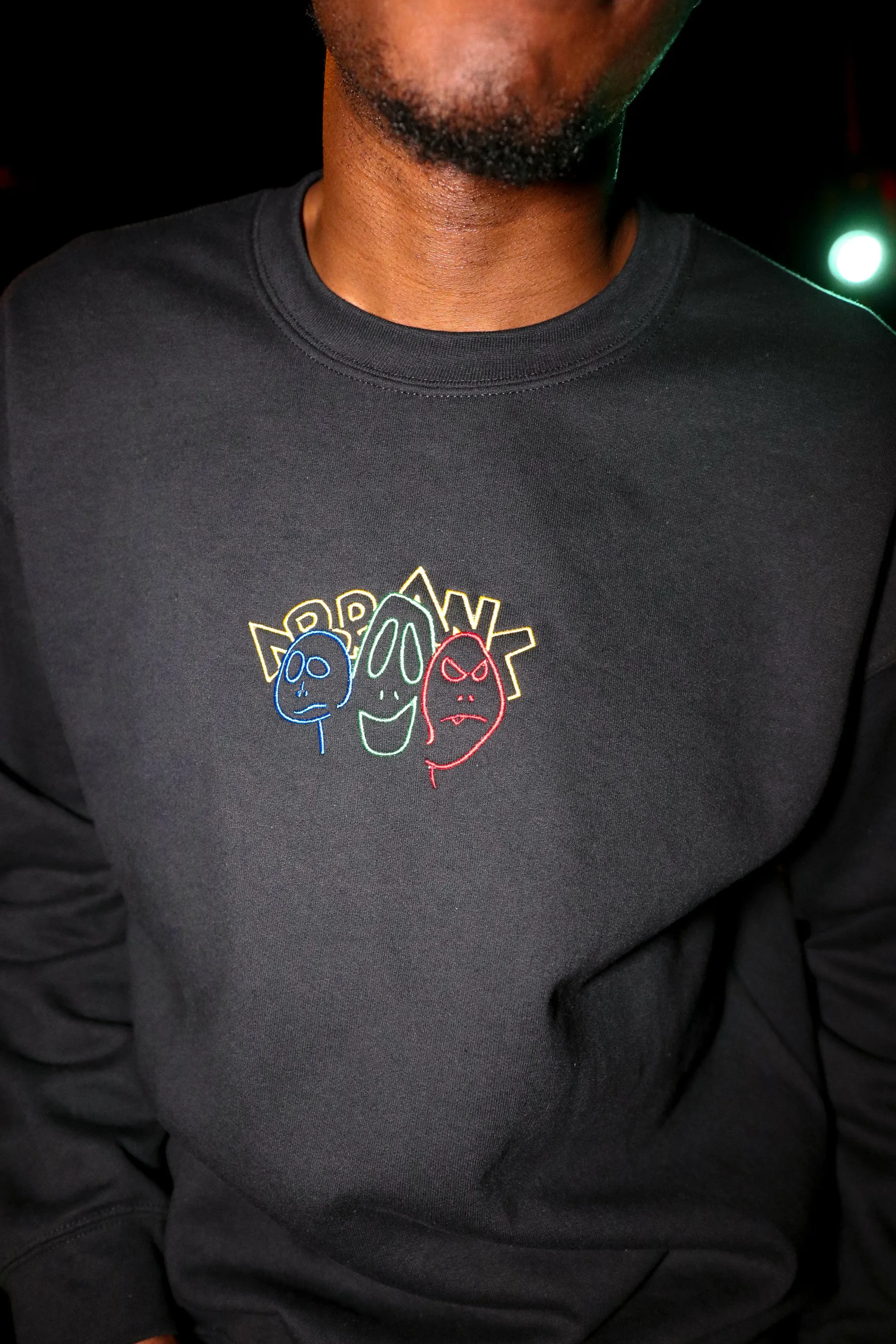 "Emotional Ghost" Crewneck (Black)