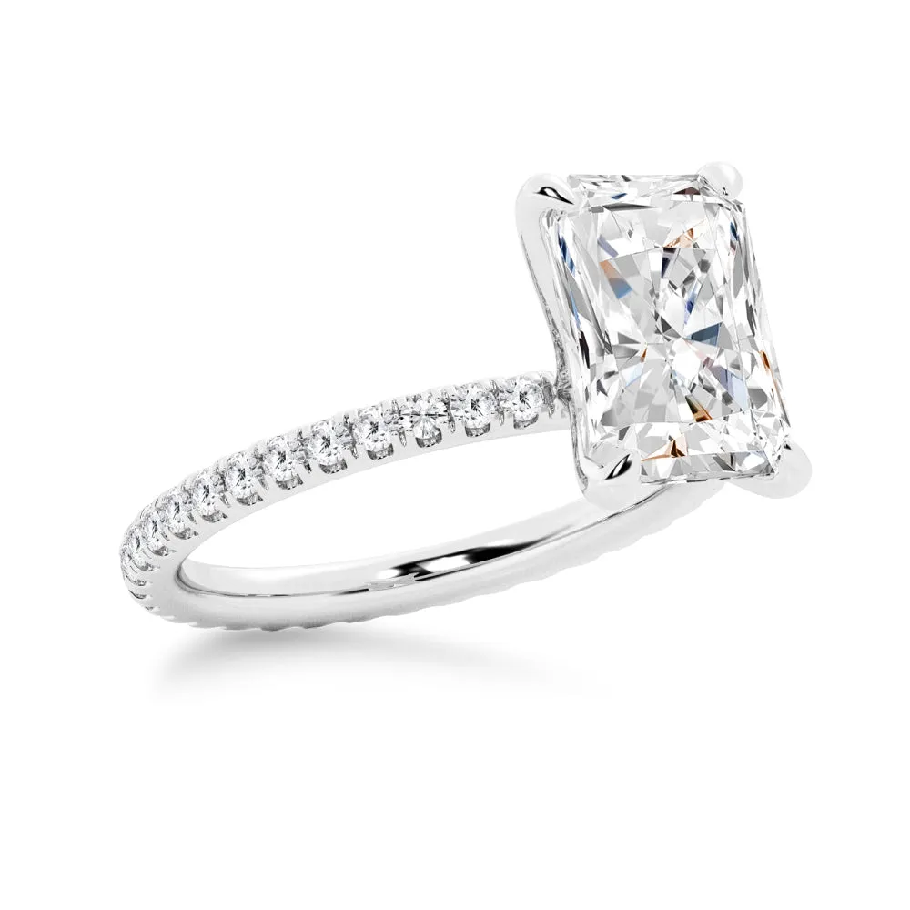 Radiant Cut Moissanite Bridal Set