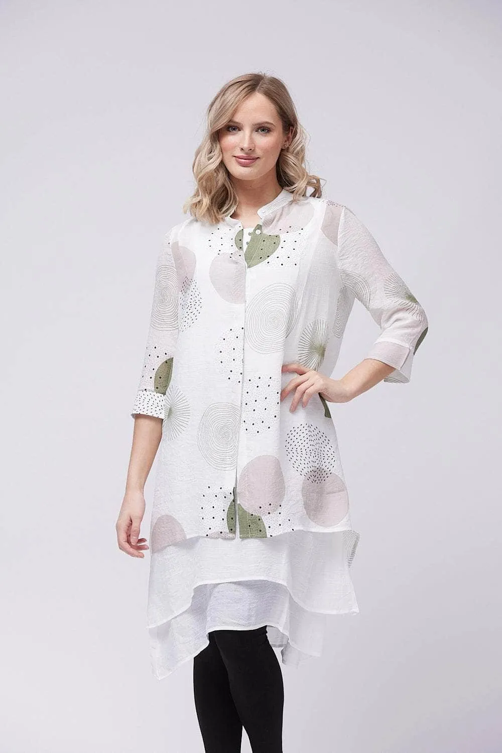 Saloos Triple-Layered Shirt Dress