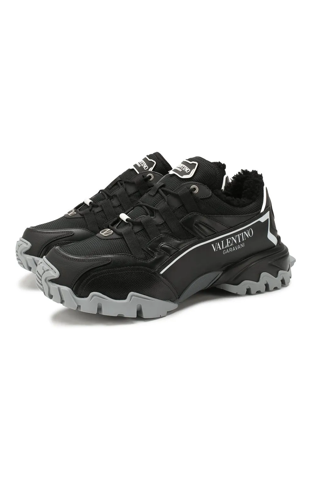 Valentino Garavani Men's Climber Lined Sneakers - BLACK