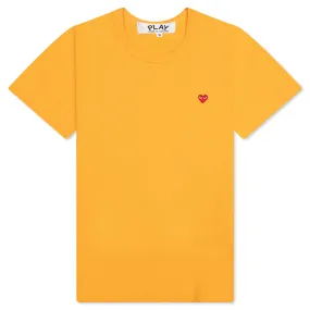 Women's Small Heart T-Shirt - Orange