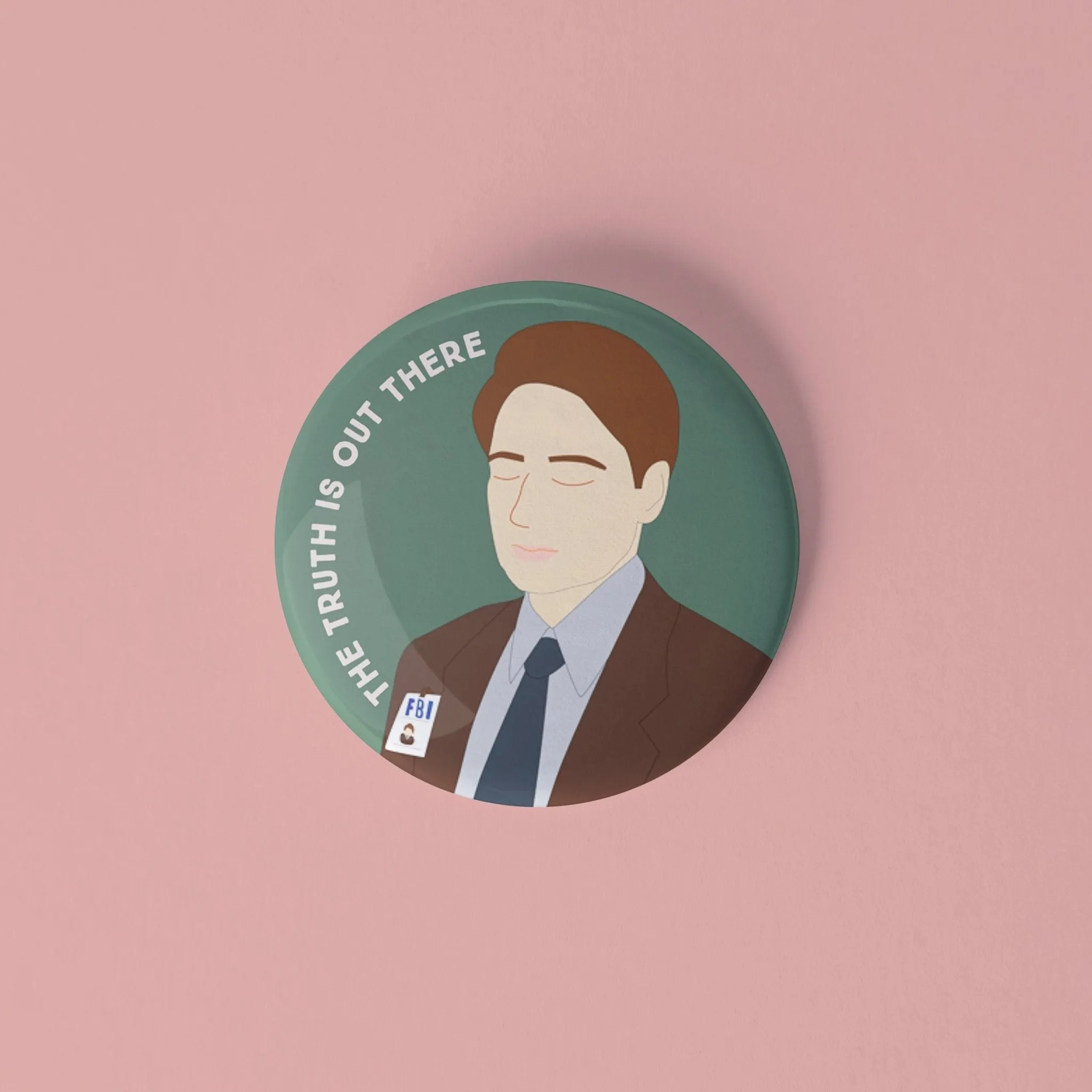 X-Files pinback buttons Set of 2